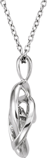Sterling Silver 1/10 CTW Natural Mystara Diamonds® 18" Necklace