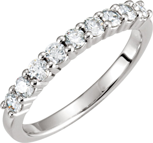 14K White Gold 1/2 CTW Lab-Grown Diamond Anniversary Band