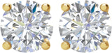 14K Yellow 3/4 CTW Natural Diamond Stud Earrings