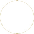 14K Yellow 1/5 CTW Lab-Grown Diamond 3-Station 18" Necklace