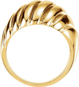 10K Yellow Gold Dome Ring