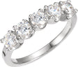 14K White 1 CTW Natural Diamond Anniversary Band