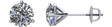 14K White 1/3 CTW Natural Diamond Earrings