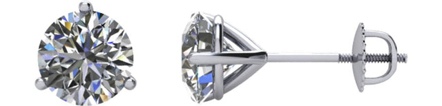 14K White 1/3 CTW Natural Diamond Earrings