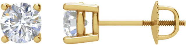 14K Yellow Gold 1/2 CTW Natural Diamond Stud Earrings