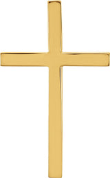 10K Yellow Gold 25.7x15.7 mm Cross Pendant
