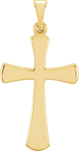 14K Yellow Gold Cross Pendant