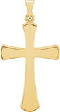 14K Yellow Gold Cross Pendant
