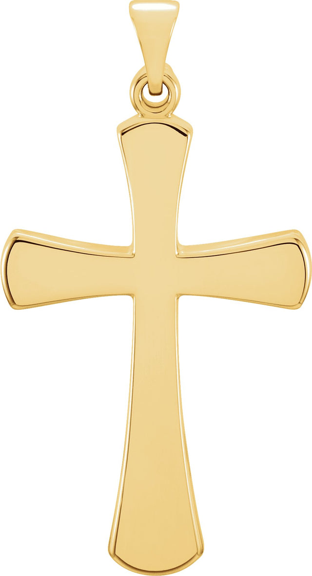 14K Yellow Gold Cross Pendant