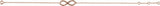 14K Rose Gold 1/6 CTW Natural Diamond Infinity-Inspired 7-8" Bracelet