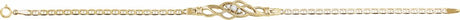 14K Yellow Gold 1/8 CTW Natural Diamond 7" Bracelet