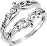 Sterling Silver Scroll Ring Guard