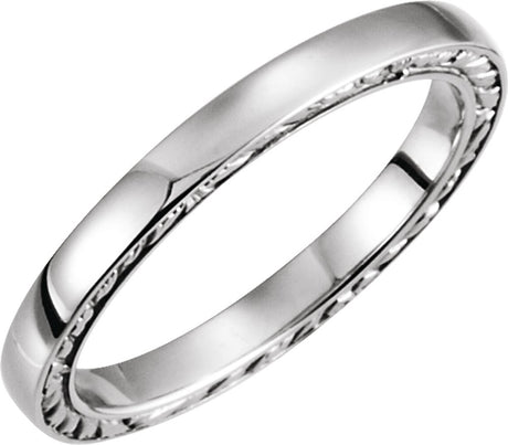 14K White Band Size 5.5