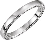 14K White Band Size 5.5