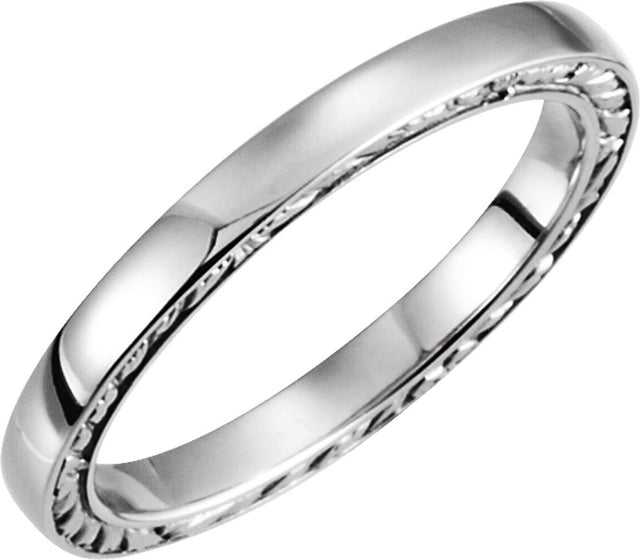 14K White Band Size 5.5