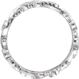 14K White 1/4 CTW Natural Diamond Eternity Band Size 7