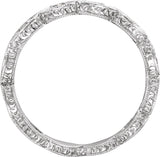 14K White 1/8 CTW Natural Diamond Anniversary Band Size 7