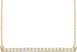 14K Yellow Gold 1/2 CTW Lab-Grown Diamond Bar 16-1" Necklace