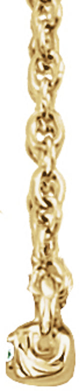 14K Yellow 1/6 CTW Lab-Grown Diamond Bar 16-18" Necklace