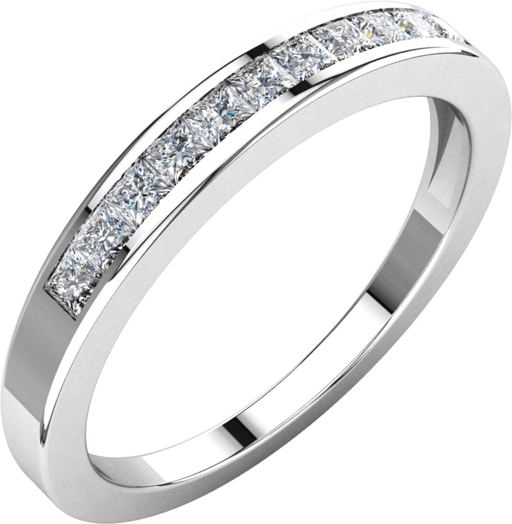 14K White 1/3 CTW Natural Diamond Anniversary Band