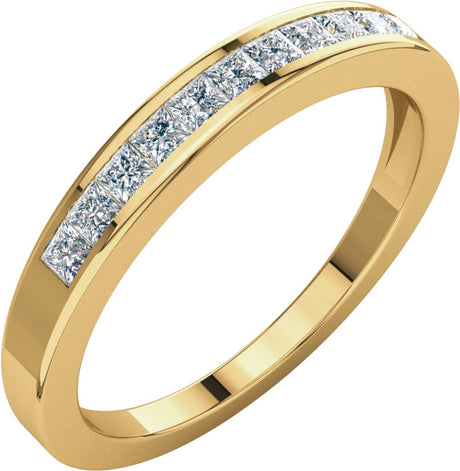 14K Yellow 1/3 CTW Natural Diamond Anniversary Band