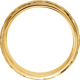 14K Yellow 6 mm Design Band