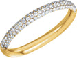 14K Yellow 3/8 CTW Natural Diamond Pavé Anniversary Band Size 5