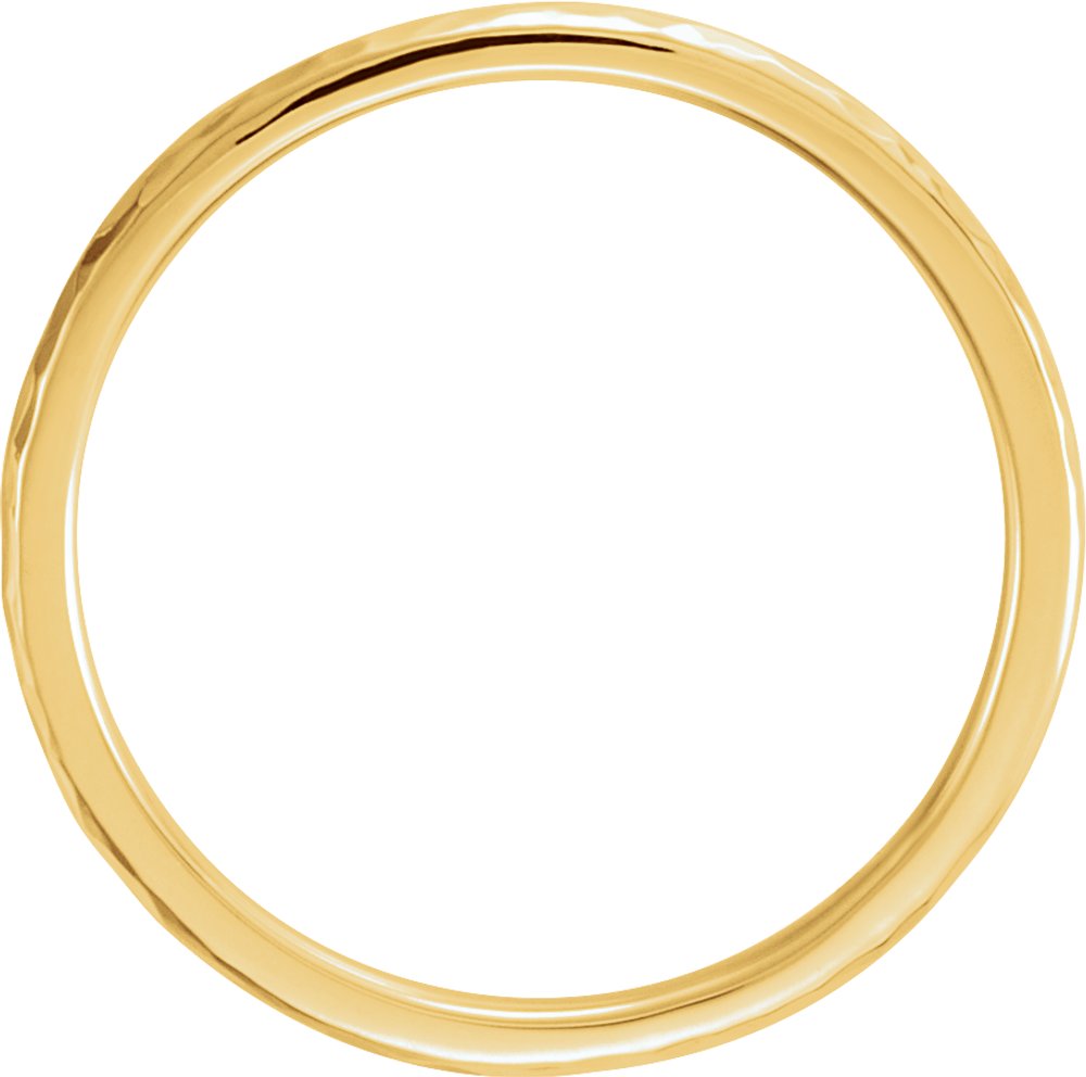 14K Yellow 2 mm Comfort-Fit Half Round Band