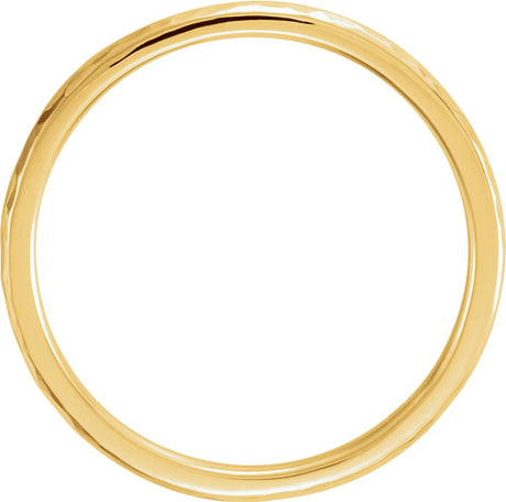 14K Yellow 2 mm Comfort-Fit Half Round Band