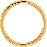 14K Yellow 3 mm Comfort-Fit Half Round Band