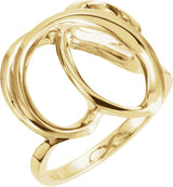 14K Yellow Freeform Ring