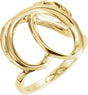 14K Yellow Freeform Ring