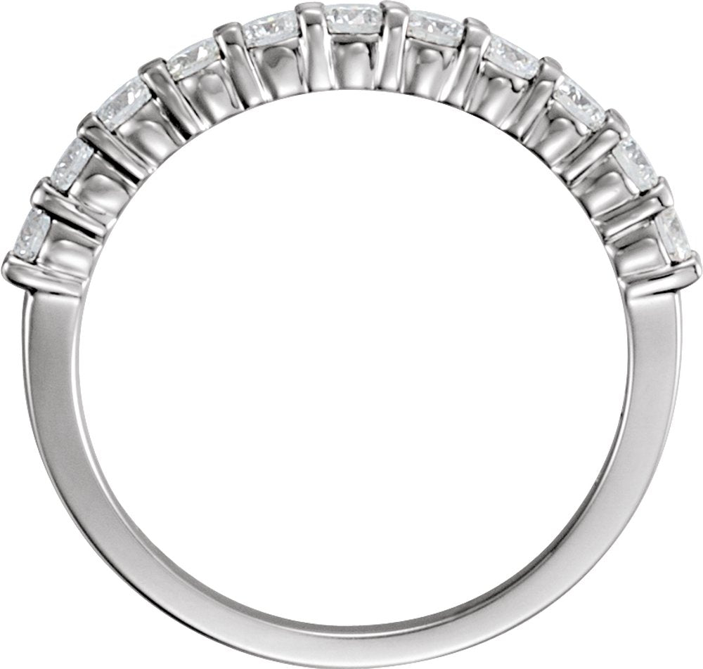 14K White Gold 1 1/3 CTW Natural Diamond Anniversary Band