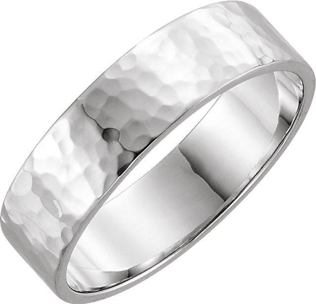 14K White 4 mm Flat Band Size 7