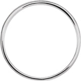 14K White 4 mm Flat Band