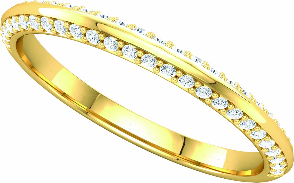 14K Yellow 1/5 CTW Natural Diamond Band