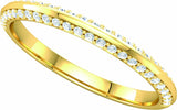 14K Yellow 1/5 CTW Natural Diamond Band