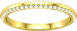 14K Yellow 1/5 CTW Natural Diamond Band