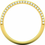 14K Yellow 1/5 CTW Natural Diamond Band