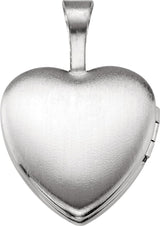 Sterling Silver Enamel Cross Heart Locket