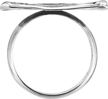 Sterling Silver Posh Mommy® Vintage-Inspired Initial C Ring