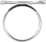 Sterling Silver Posh Mommy® Vintage-Inspired Initial C Ring