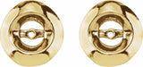 14K Yellow 3.7mm ID Earring Jackets