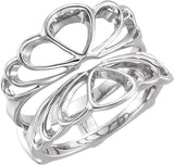 14K White Ring Guard