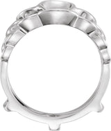 14K White Ring Guard