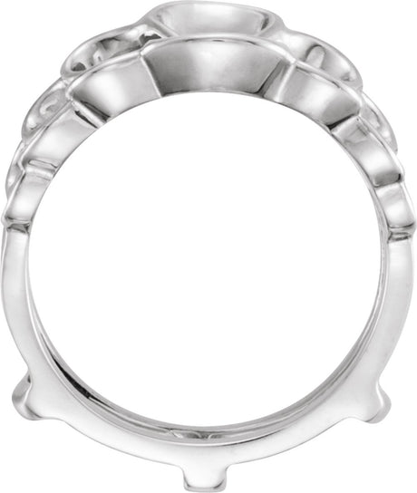 14K White Ring Guard