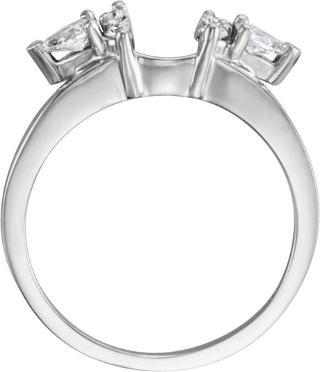 14K White Gold 1/3 CTW Lab-Grown Diamond Wrap-Style Ring