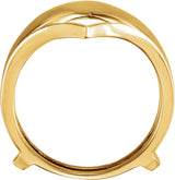 14K Yellow V Ring Guard