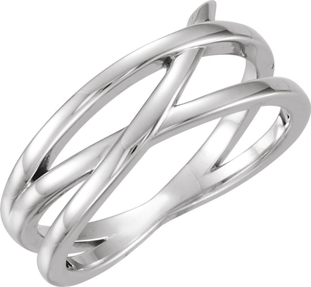 Sterling Silver Criss-Cross Ring