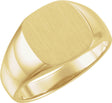 14K Yellow Gold Square Signet Ring